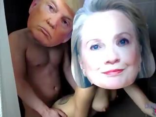 Donald trump og hillary clinton ekte kjendis kjønn film teip utsatt xxx