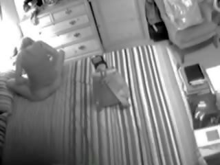 Lover mamma fanget onanering på skjult spionering kamera film